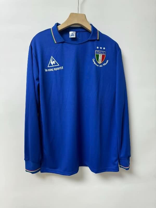 Italy Soccer Jersey Home Long Sleeve Retro Replica 1982