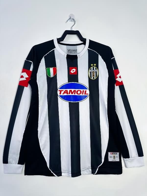 Juventus Soccer Jersey Home Long Sleeve Retro Replica 2002/03