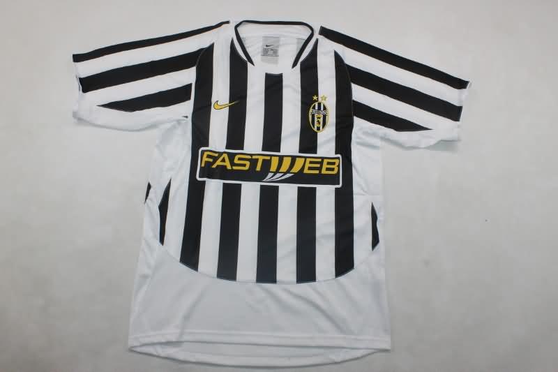 Juventus Soccer Jersey Home Retro Replica 2003/04