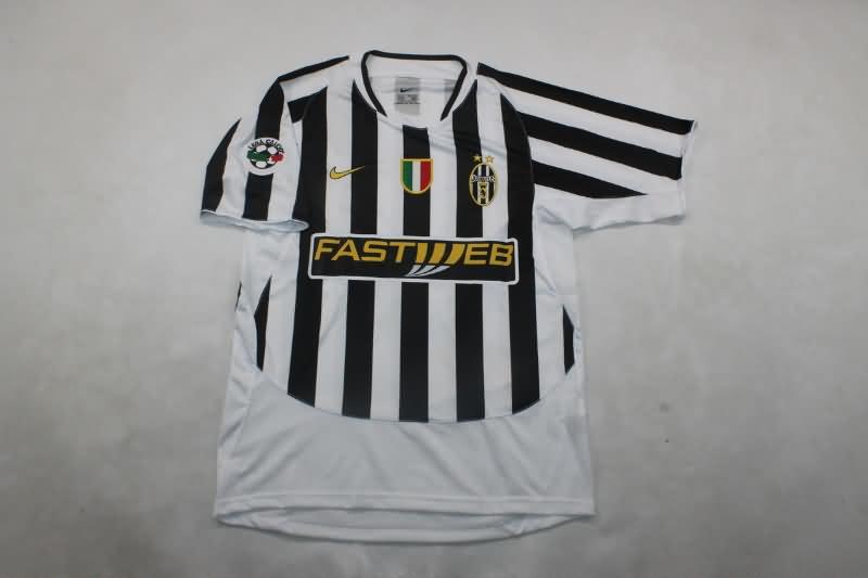 Juventus Soccer Jersey Home Retro Replica 2003/04