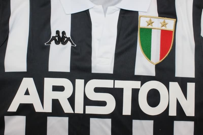 Juventus Soccer Jersey Home Long Sleeve Retro Replica 1984/85