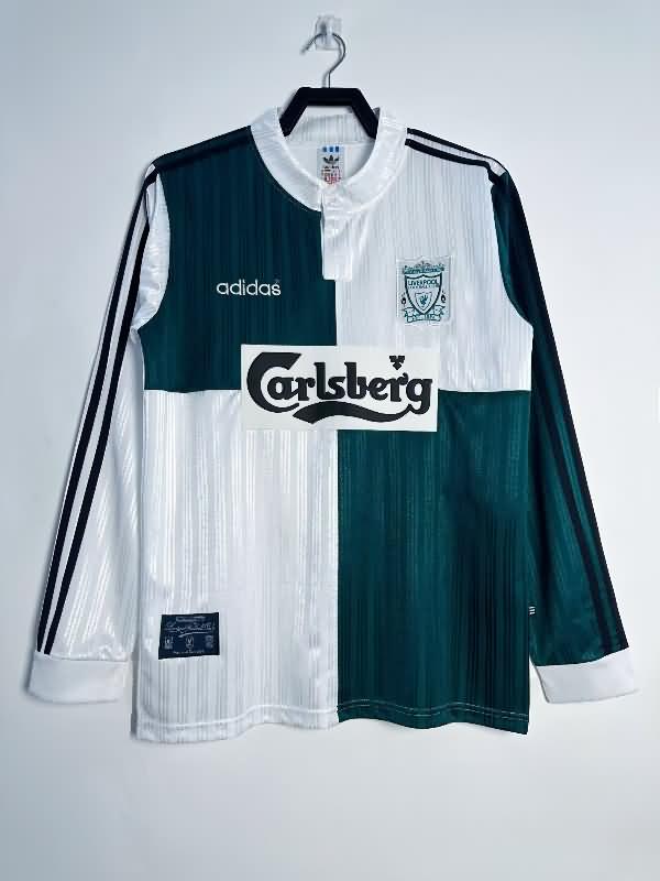 Liverpool Soccer Jersey Away Long Sleeve Retro Replica 1995/96