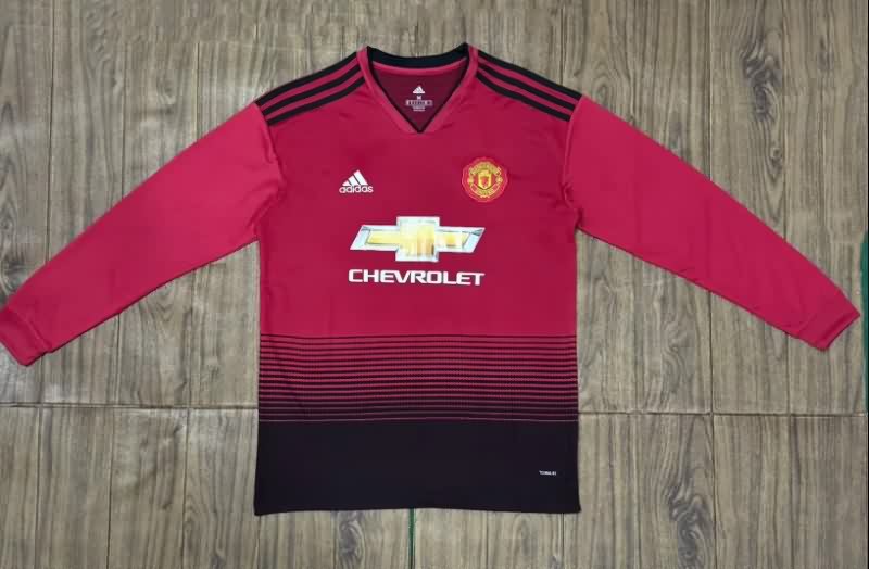AAA Quality Manchester United 2018/19 Home Retro Long Soccer Jersey AAA Quality Manchester United 2018/19 Home Retro Long Soccer Jersey