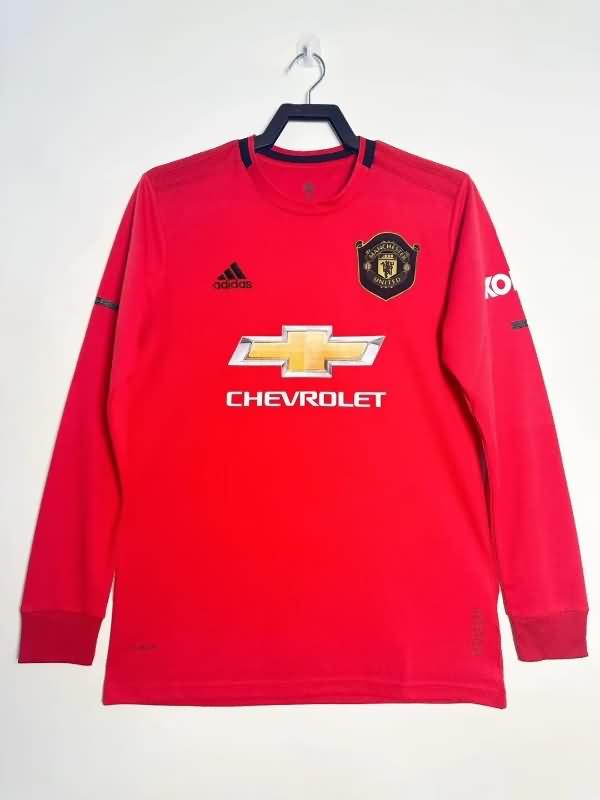 Manchester United Soccer Jersey Home Long Sleeve Retro Replica 2019/20