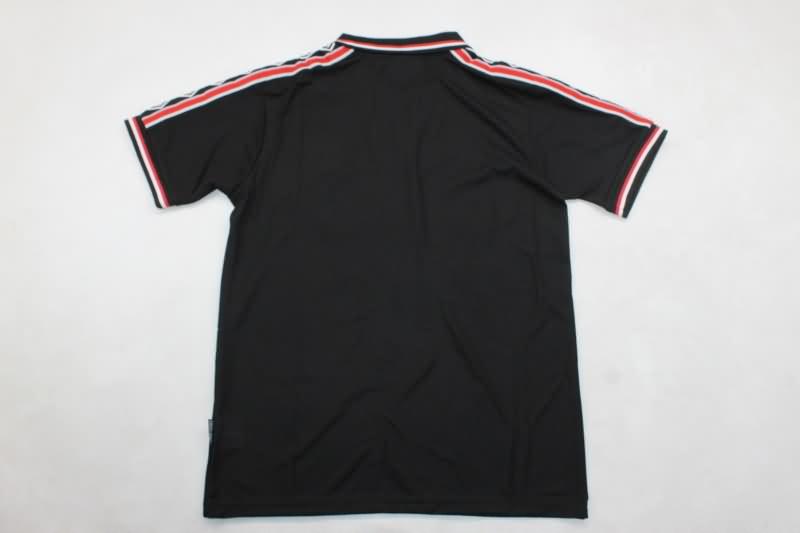 Manchester United Soccer Jersey Black Retro Replica 1999