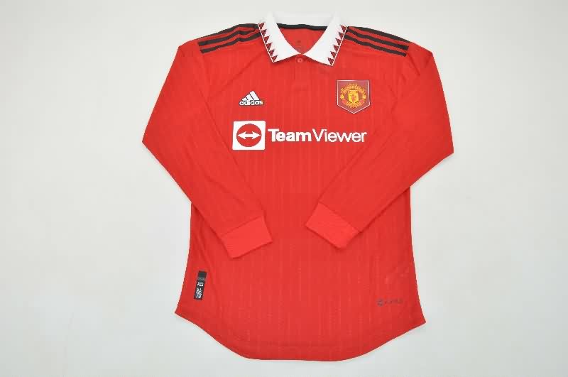 AAA Quality Manchester United 2022/23 Home Long Sleeve Retro Soccer Jersey (Player) AAA Quality Manchester United 2022/23 Home Long Sleeve Retro Soccer Jersey (Player)