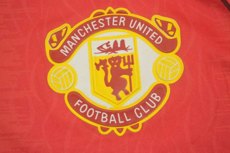 Manchester United Soccer Jersey Home Retro Replica 1990/92