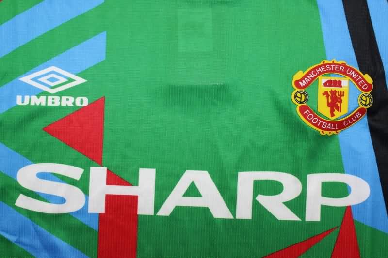 Manchester United Soccer Jersey GK Green Long Retro Replica 1992/93