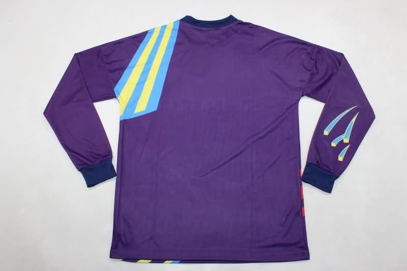 Manchester United Soccer Jersey GK Purples Long Retro Replica 1992/93