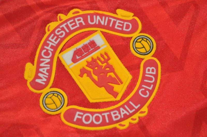 Manchester United Soccer Jersey Home Retro Replica 1992/94