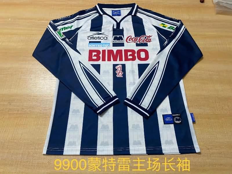 Monterrey Soccer Jersey Home Long Sleeve Retro Replica 1999/00