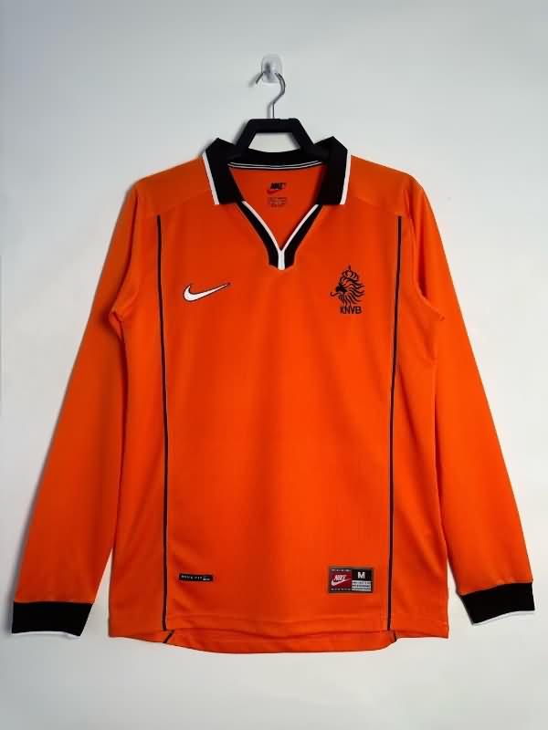 Netherlands Soccer Jersey Home Long Sleeve Retro Replica 1998