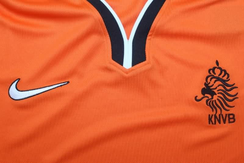 Netherlands Soccer Jersey Home Long Sleeve Retro Replica 1998