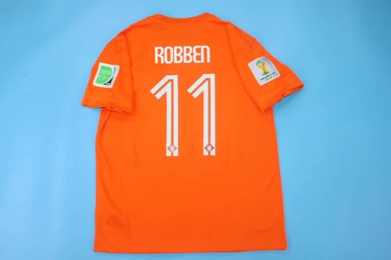 Netherlands Soccer Jersey Home Retro Replica 2014