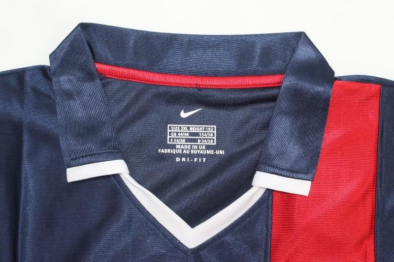 Paris St Germain Soccer Jersey Home Long Sleeve Retro Replica 2001/02