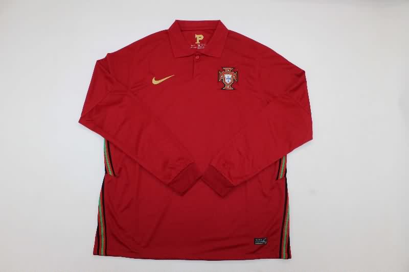 AAA Quality Portugal 2020 Home Long Sleeve Retro Soccer Jersey AAA Quality Portugal 2020 Home Long Sleeve Retro Soccer Jersey