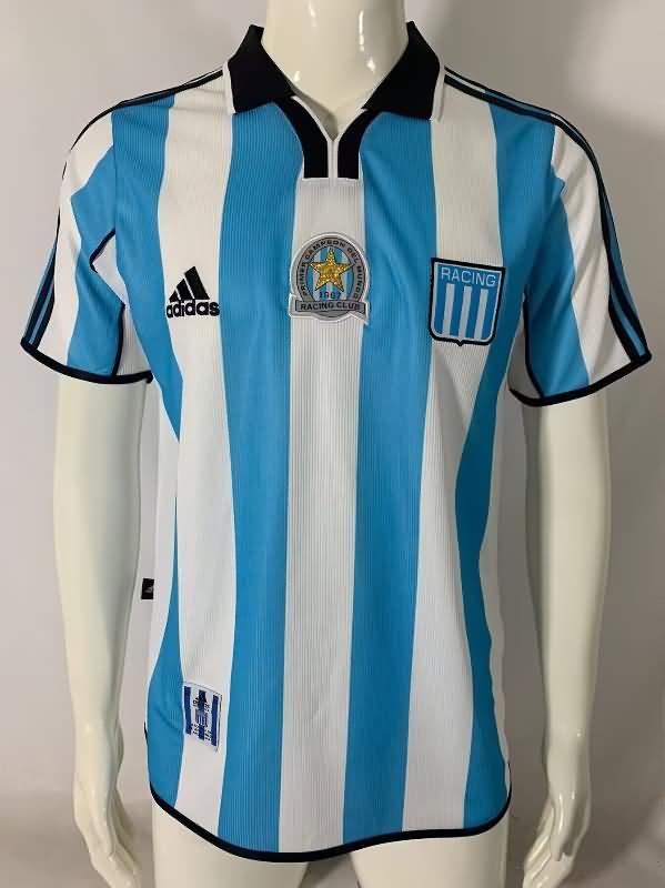 Racing Soccer Jersey Home Retro Replica 2000/01