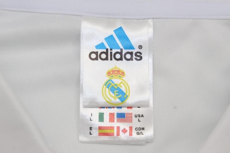 Real Madrid Soccer Jersey Home Long Sleeve Retro Replica 2002/03