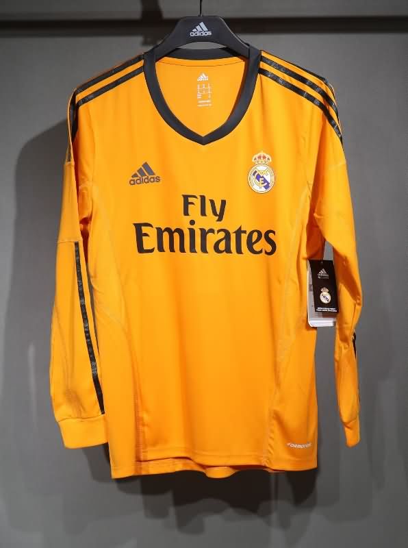 AAA Quality Real Madrid 2013/14 Third Retro Long Sleeve Soccer Jersey (Player) AAA Quality Real Madrid 2013/14 Third Retro Long Sleeve Soccer Jersey (Player)