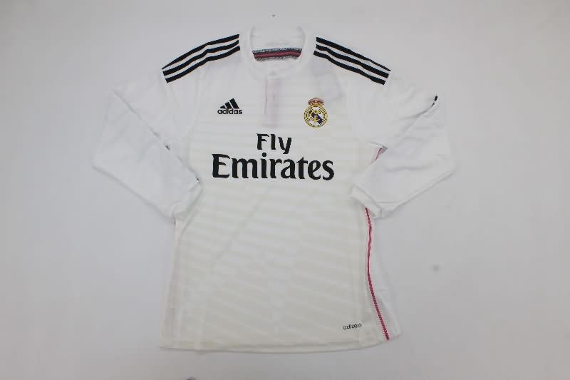 AAA Quality Real Madrid 2014/15 Home Long Sleeve Retro Soccer Jersey(Player) AAA Quality Real Madrid 2014/15 Home Long Sleeve Retro Soccer Jersey(Player)