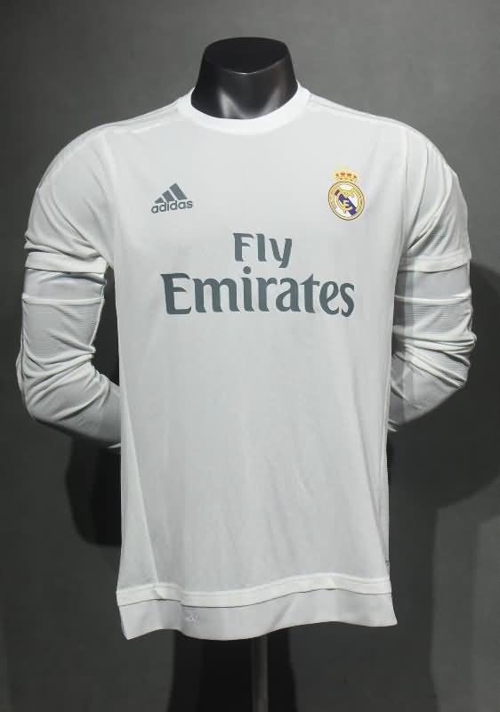 Real Madrid Soccer Jersey Home Long Retro (Player) 2015/16