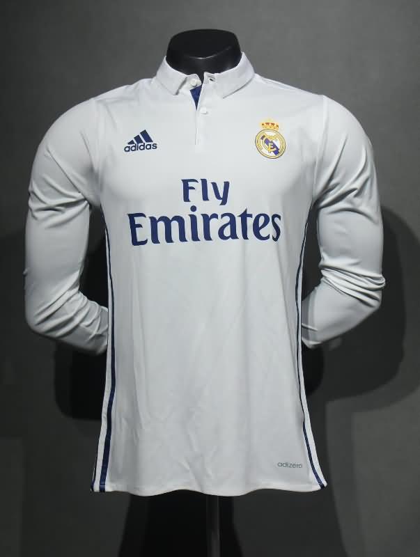 Real Madrid Soccer Jersey Home LS Retro (Player) 2016/17