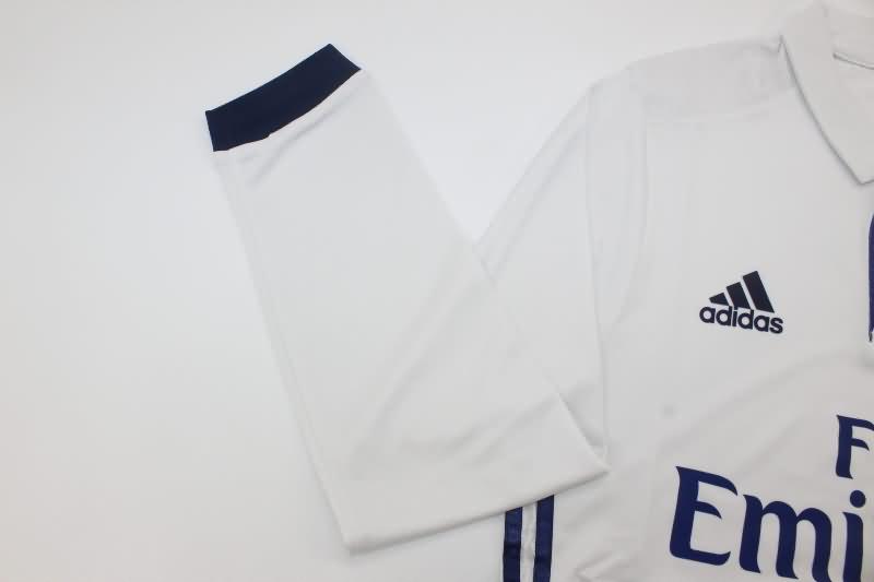 Real Madrid Soccer Jersey Home LS Retro (Player) 2016/17