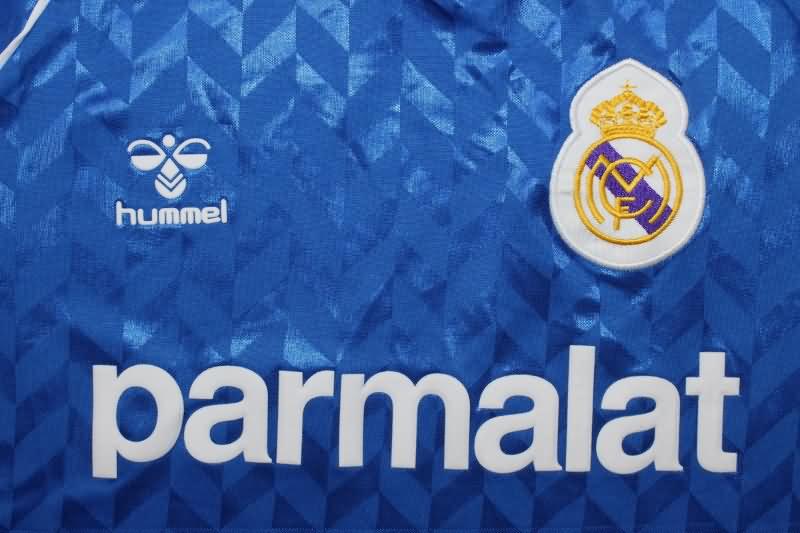 Real Madrid Soccer Jersey Away Retro Replica 1986/88