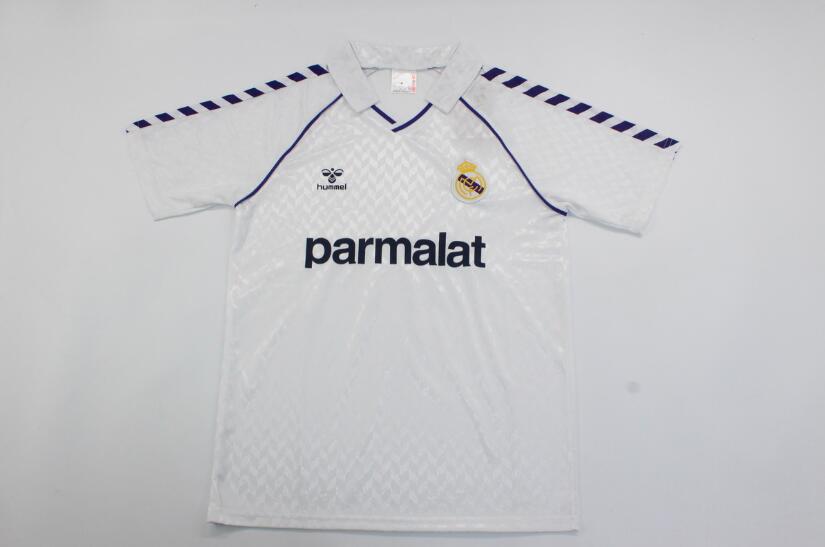 Real Madrid Soccer Jersey Home Retro Replica 1986/88