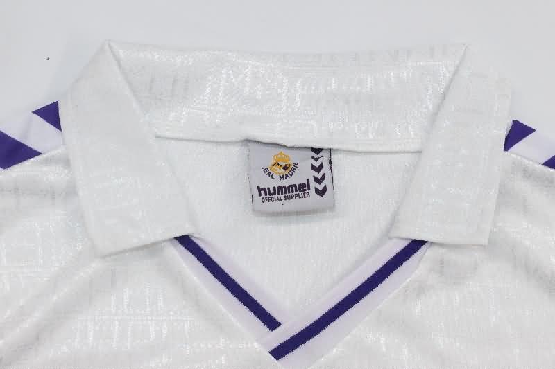 Real Madrid Soccer Jersey Home Retro Replica 1989/90