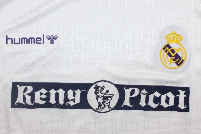 Real Madrid Soccer Jersey Home Retro Replica 1989/90