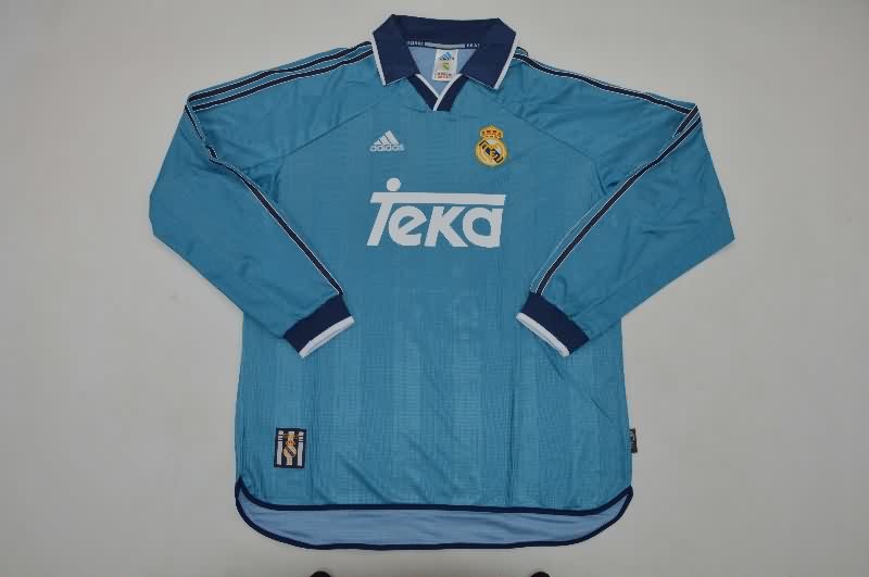 AAA Quality Real Madrid 1999/01 Third Long Sleeve Retro Soccer Jersey AAA Quality Real Madrid 1999/01 Third Long Sleeve Retro Soccer Jersey