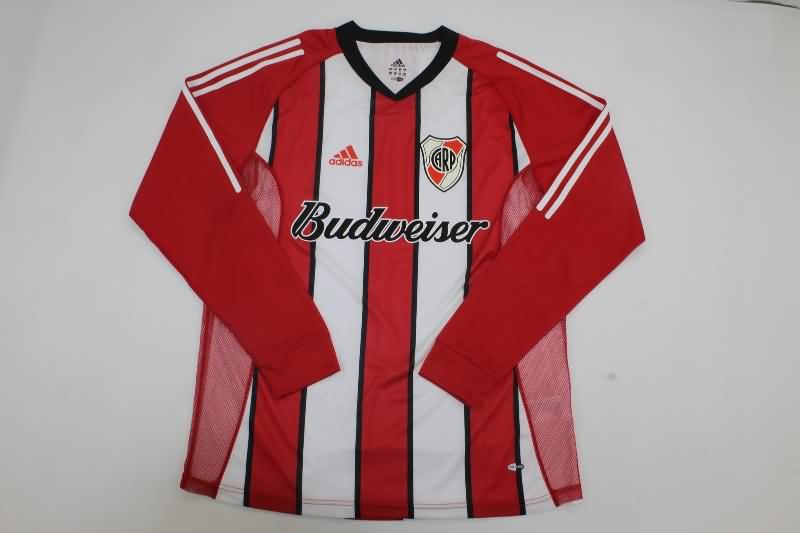 River Plate Soccer Jersey Away Long Sleeve Retro Replica 2003/04