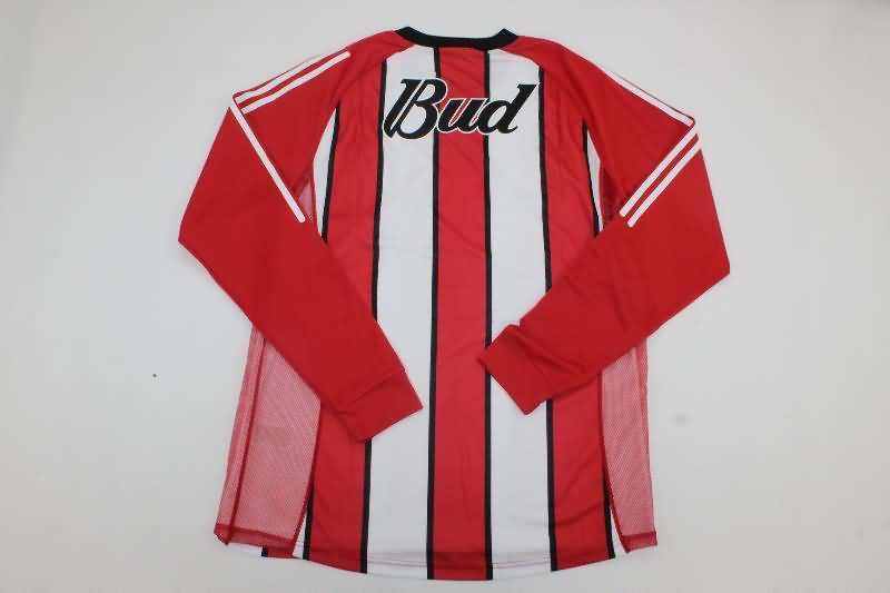 River Plate Soccer Jersey Away Long Sleeve Retro Replica 2003/04