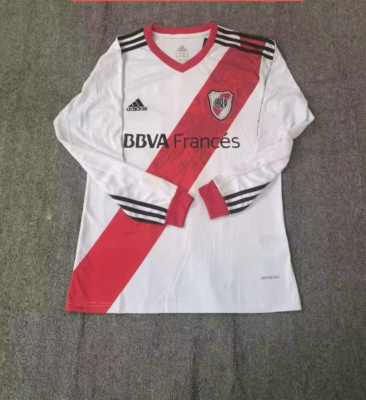 River Plate Soccer Jersey Home Long Retro Replica 2013/14