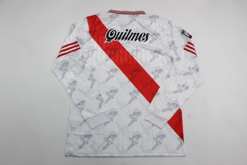 River Plate Soccer Jersey Home Long Sleeve Retro Replica 1996