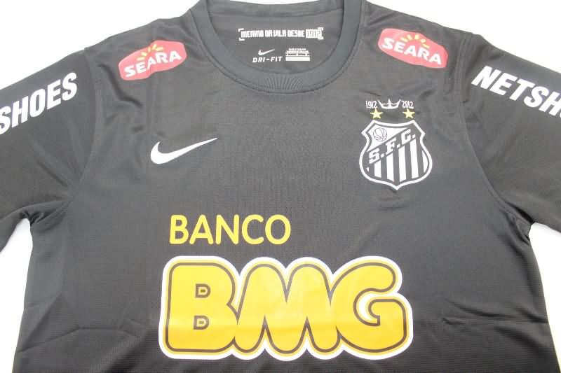 Santos Soccer Jersey Black Retro Replica 2012/13