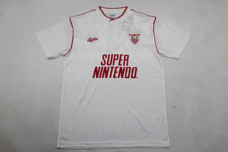 Sevilla Soccer Jersey Home Retro Replica 1991/92