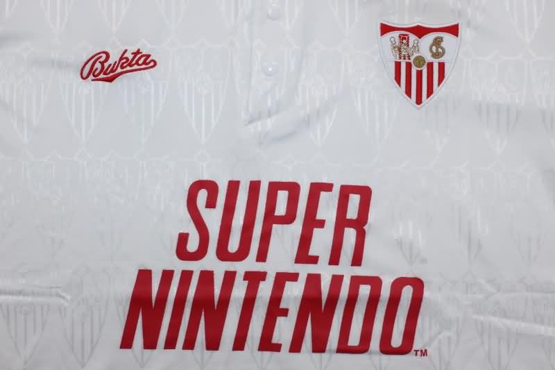 Sevilla Soccer Jersey Home Retro Replica 1991/92