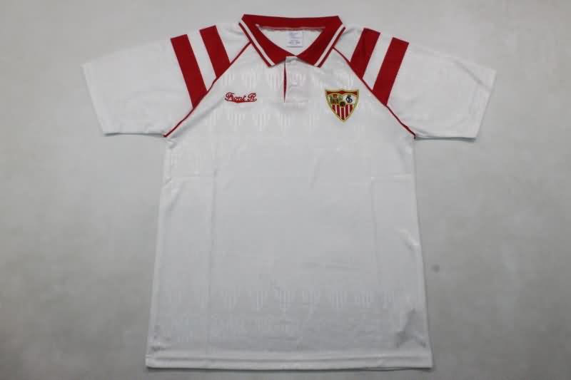 Sevilla Soccer Jersey Home Retro Replica 1992/93