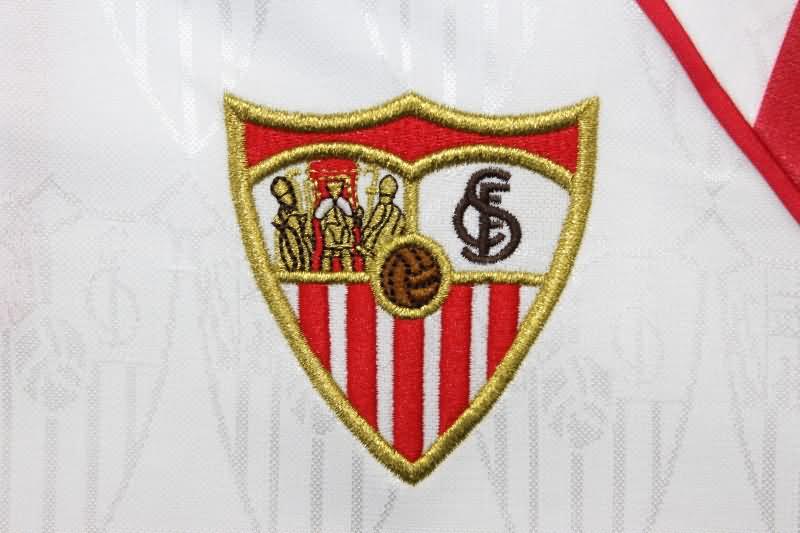 Sevilla Soccer Jersey Home Retro Replica 1992/93