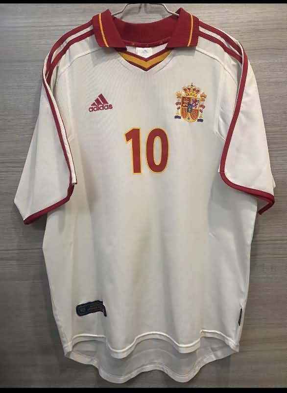 Spain Soccer Jersey Away Retro Replica 2000