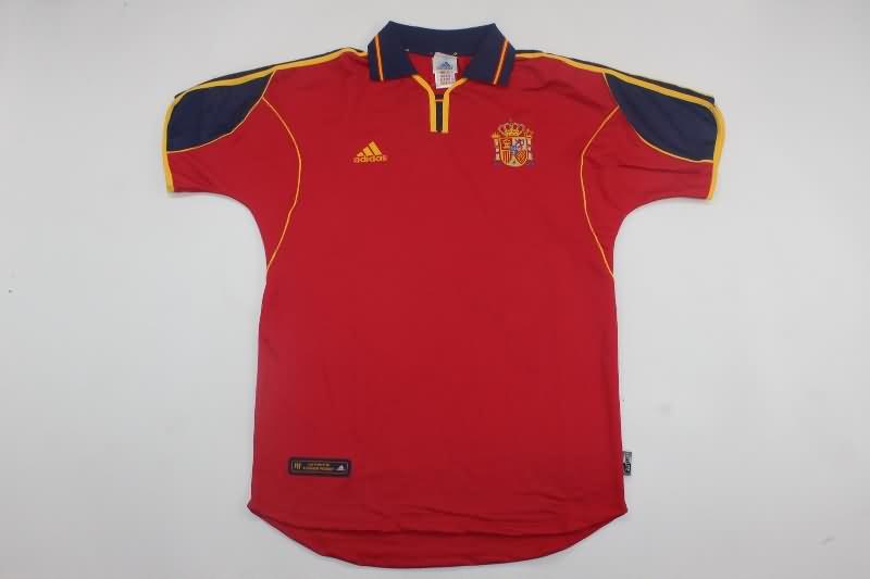 Spain Soccer Jersey Home Retro Replica 2000