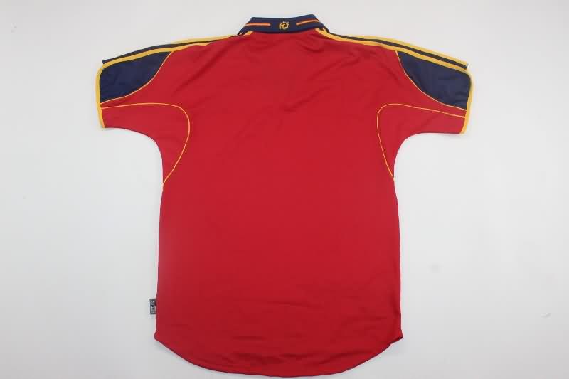 Spain Soccer Jersey Home Retro Replica 2000