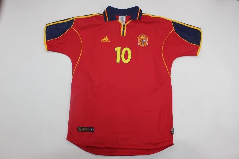 Spain Soccer Jersey Home Retro Replica 2000