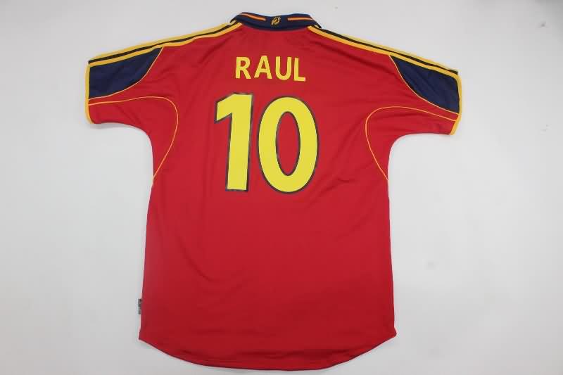 Spain Soccer Jersey Home Retro Replica 2000