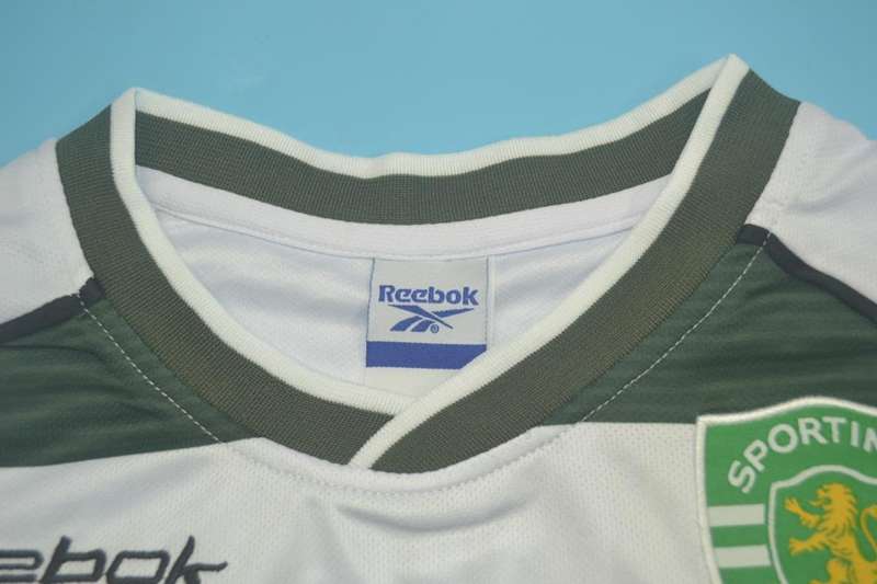 Sporting Lisbon Soccer Jersey Home Retro Replica 2002/03