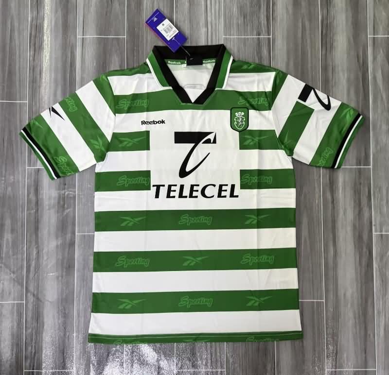 Sporting Lisbon Soccer Jersey Home Retro Replica 1999/00