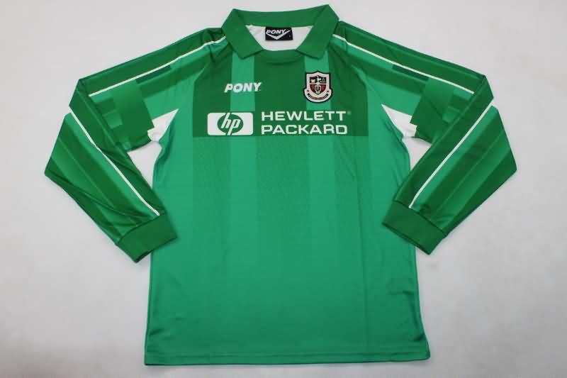 Tottenham Hotspur Soccer Jersey Goalkeeper Green Long Sleeve Retro Replica 1997/99