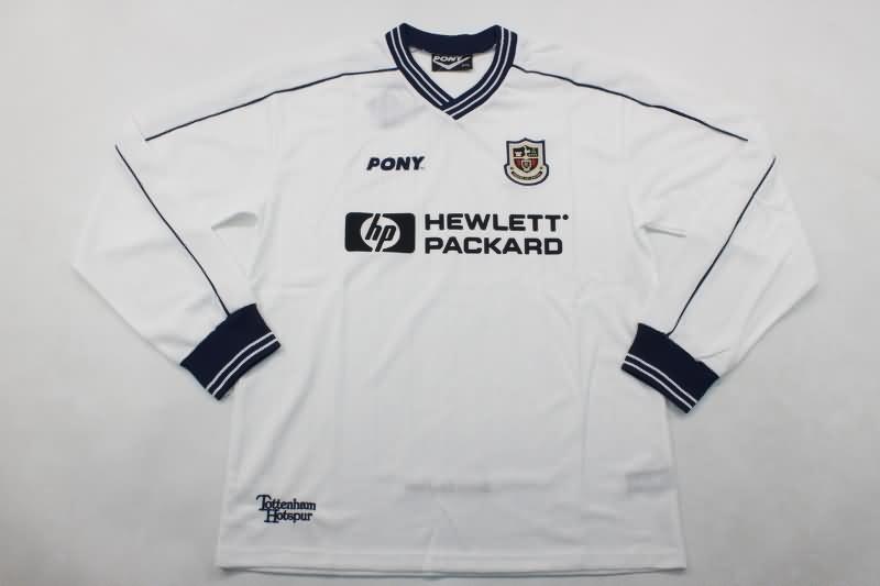 Tottenham Hotspur Soccer Jersey Home Long Sleeve Retro Replica 1997/99